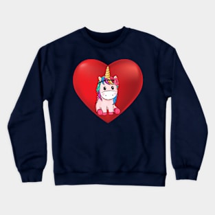 Loved unicorn Crewneck Sweatshirt